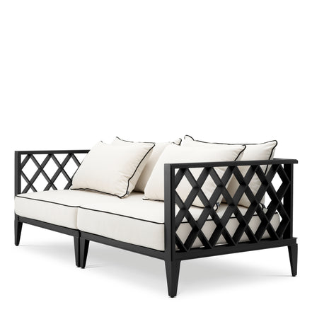 Canapea de exterior Ocean Club S, negru, Sunbrella canvas