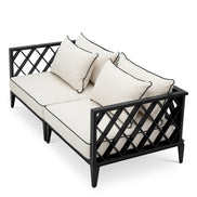 Canapea de exterior Ocean Club S, negru, Sunbrella canvas
