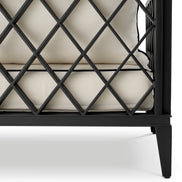 Canapea de exterior Ocean Club S, negru, Sunbrella canvas