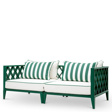 Canapea de exterior Ocean Club S, verde, blaise alb-crem, florent verde