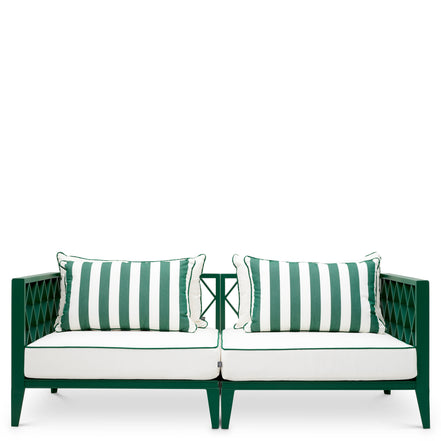 Canapea de exterior Ocean Club S, verde, blaise alb-crem, florent verde