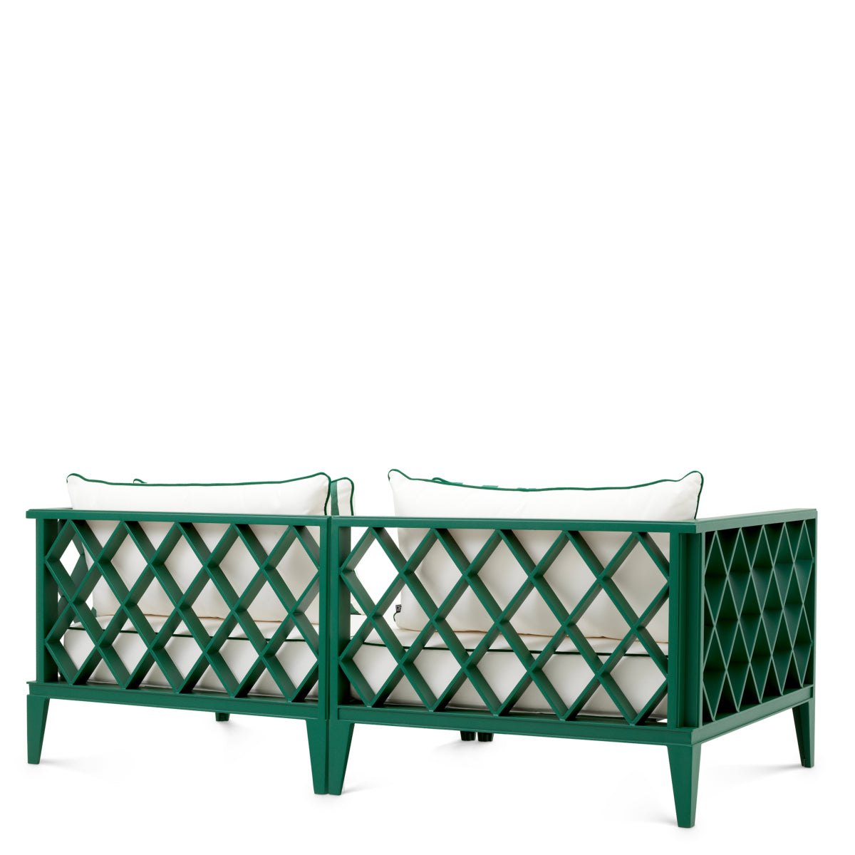 Canapea de exterior Ocean Club S, verde, blaise alb-crem, florent verde