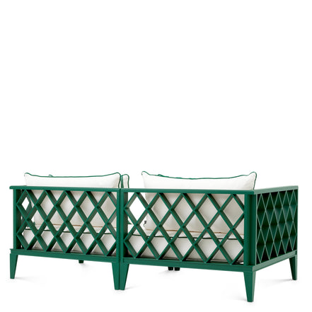 Canapea de exterior Ocean Club S, verde, blaise alb-crem, florent verde