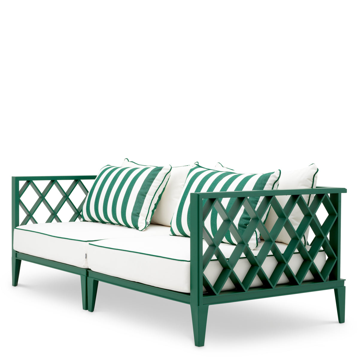 Canapea de exterior Ocean Club S, verde, blaise alb-crem, florent verde