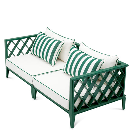 Canapea de exterior Ocean Club S, verde, blaise alb-crem, florent verde