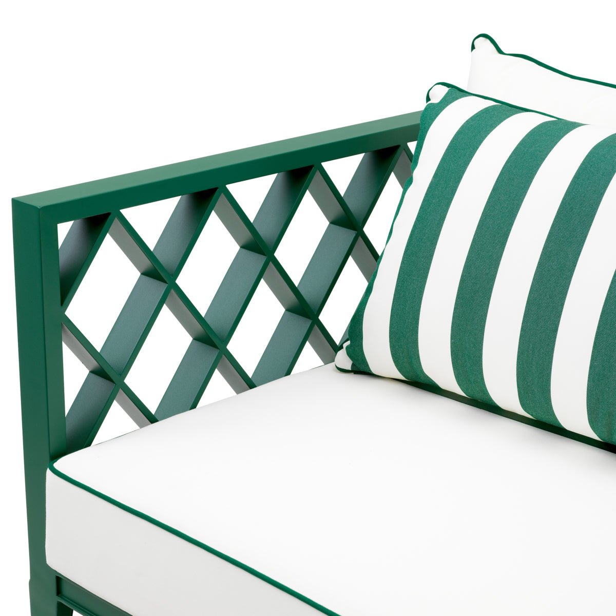 Canapea de exterior Ocean Club S, verde, blaise alb-crem, florent verde
