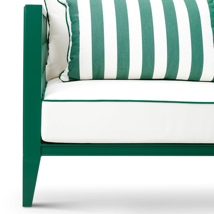 Canapea de exterior Ocean Club S, verde, blaise alb-crem, florent verde