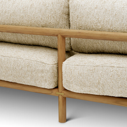Canapea de exterior Ombria, tec natural, arden natural