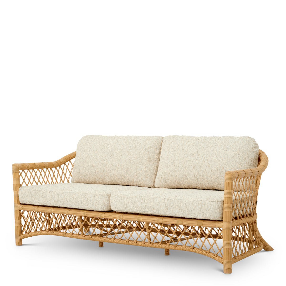 Canapea de exterior Riverton, ratan sintetic, arden natural