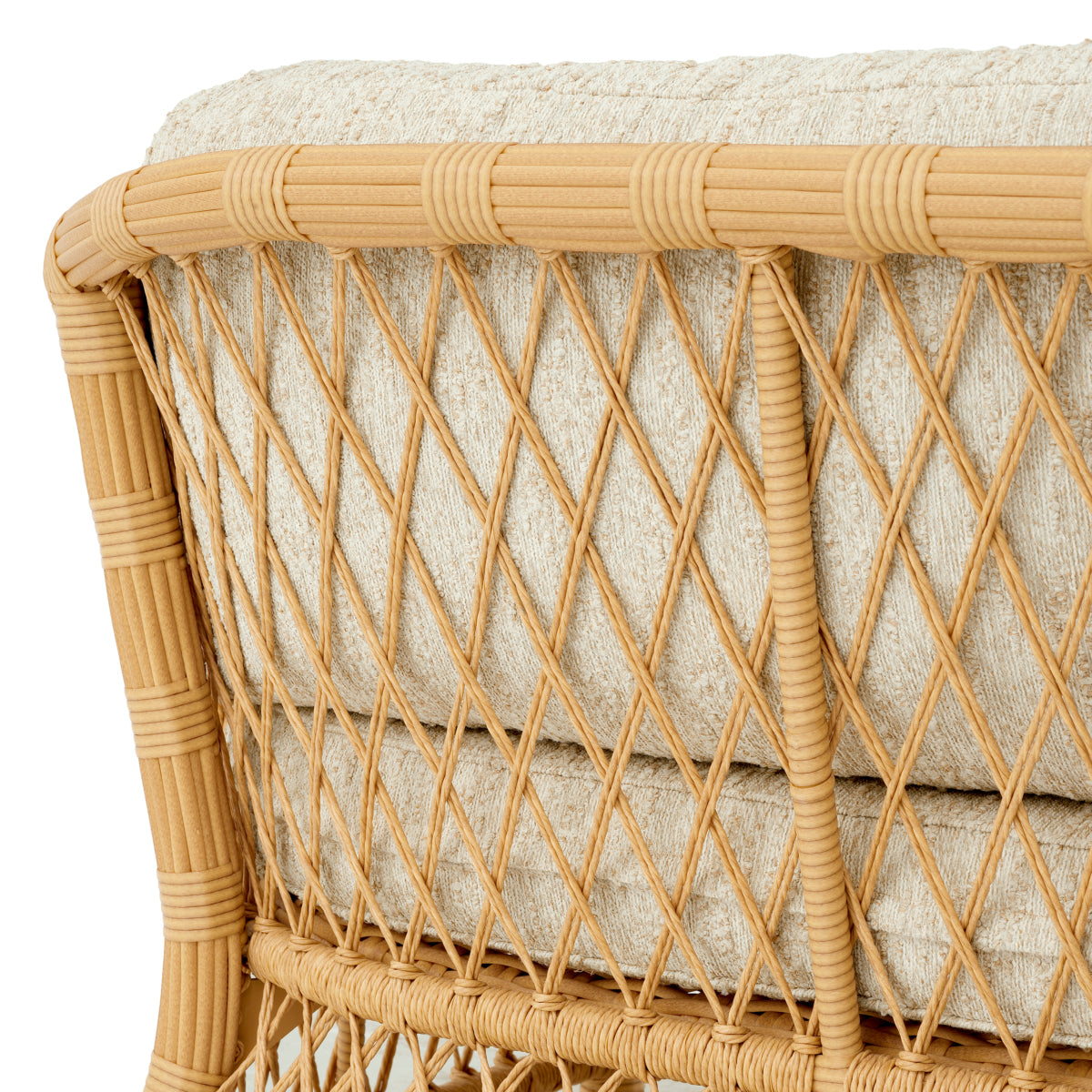 Canapea de exterior Riverton, ratan sintetic, arden natural