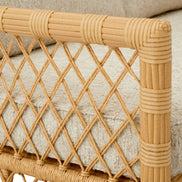Canapea de exterior Riverton, ratan sintetic, arden natural