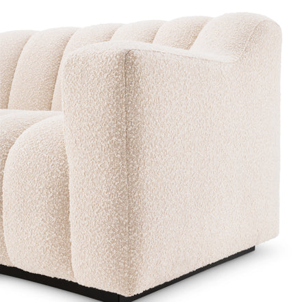 Canapea Kelly S bouclé crem