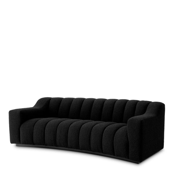 Canapea Kelly S bouclé negru