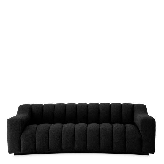 Canapea Kelly S bouclé negru