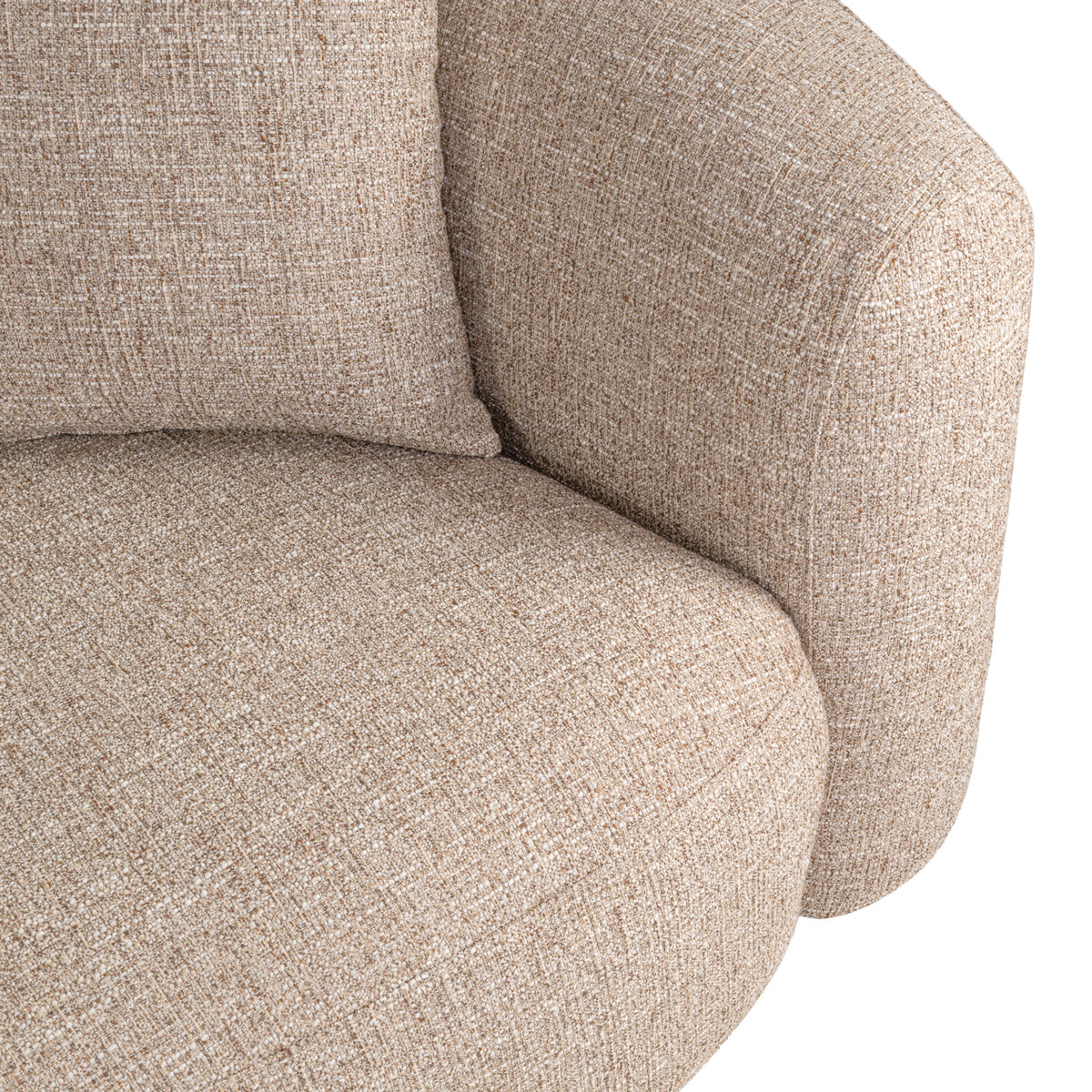Canapea Luxandra, tweed nisip, ignifug