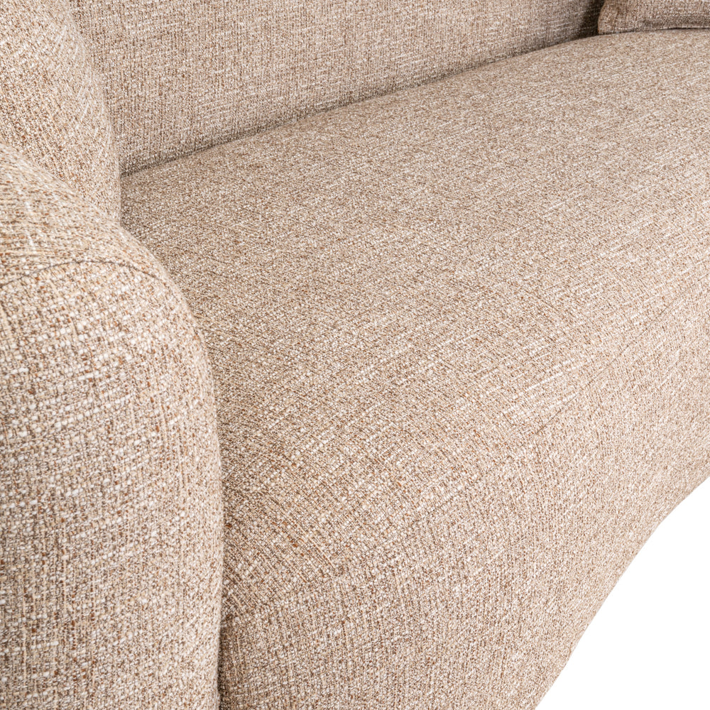 Canapea Luxandra, tweed nisip, ignifug