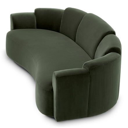 Canapea Marbella torrin verde catifea