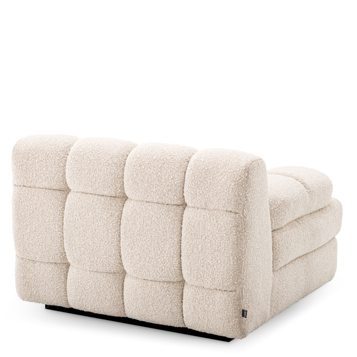 Canapea modulară Dean bouclé crem – colț stânga