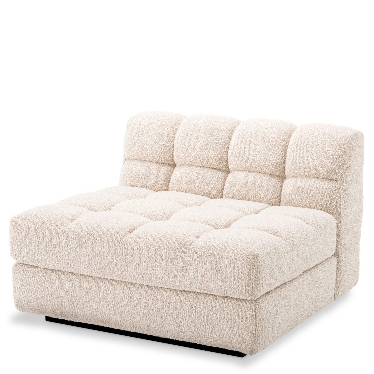 Canapea modulară Dean bouclé crem – modul central