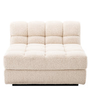 Canapea modulară Dean bouclé crem – modul central