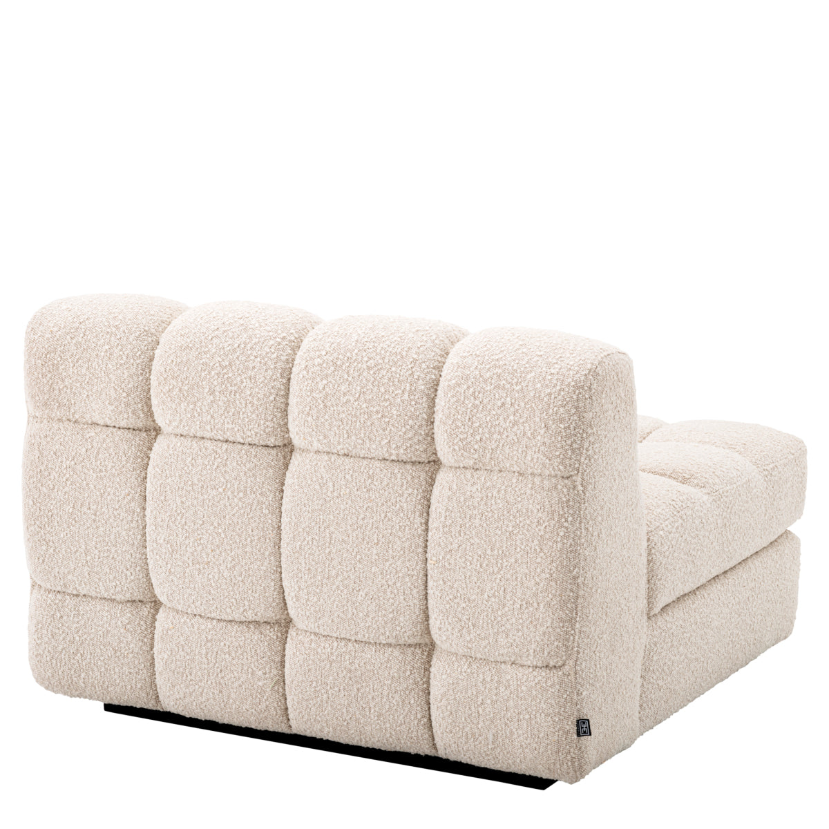 Canapea modulară Dean bouclé crem – modul central