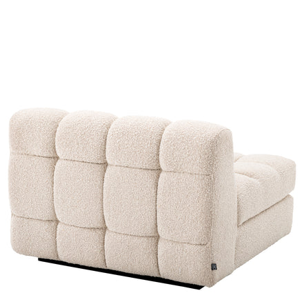 Canapea modulară Dean bouclé crem – modul central