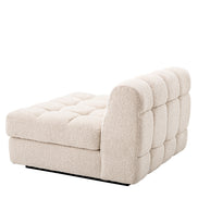 Canapea modulară Dean bouclé crem – modul central