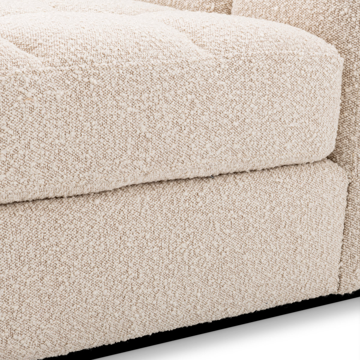 Canapea modulară Dean bouclé crem – modul central