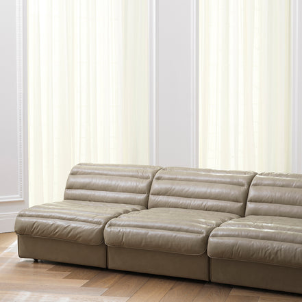 Canapea modulară Dunemore, piele barley
