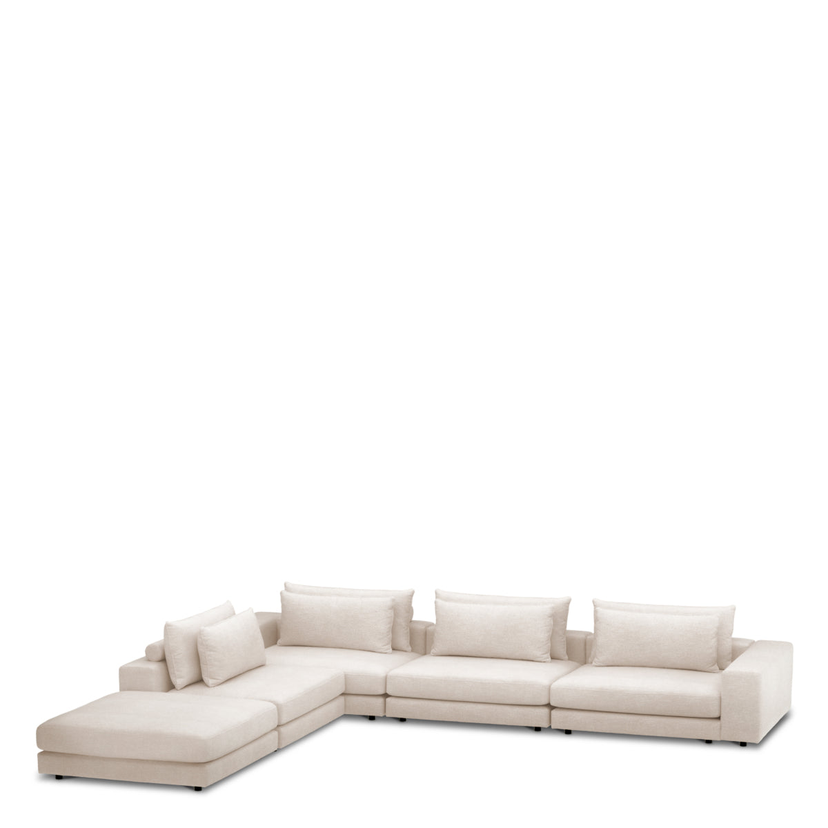 Canapea modulară Lounge Club lurano ivoriu – modul central