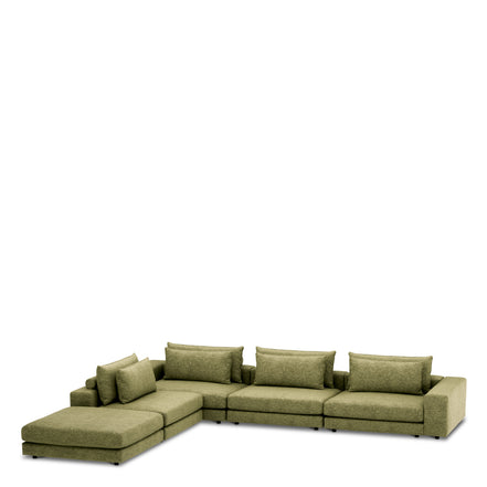 Canapea modulară Lounge Club lurano verde mușchi – modul central