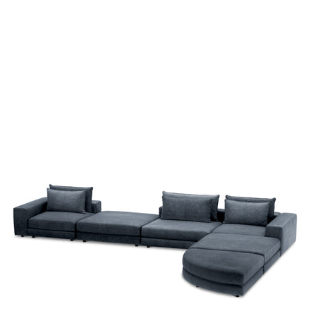 Canapea modulară Lounge Club montier albastru – modul central
