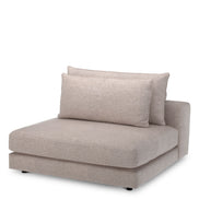 Canapea modulară Lounge Club montier gri deschis – modul central