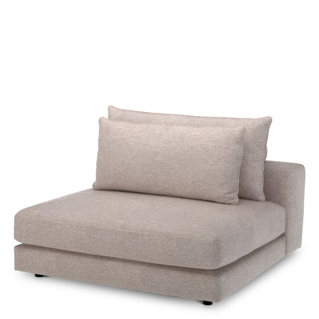 Canapea modulară Lounge Club montier gri deschis – modul central