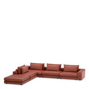 Canapea modulară Lounge Club montier portocaliu ars – modul central