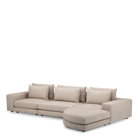 Canapea modulară Lounge Club velora gri deschis – modul central