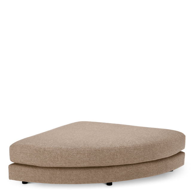 Canapea modulară Lounge Club velora taupe – taburet semirotund