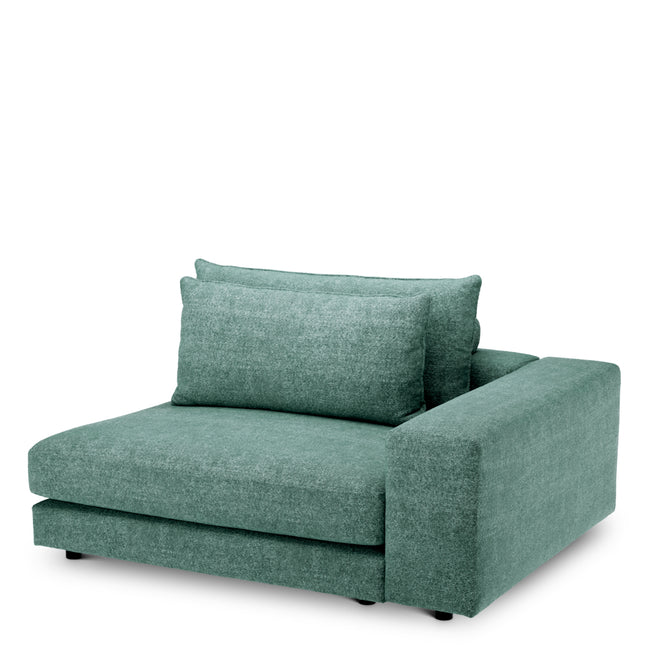 Canapea modulară Lounge Club velora verde marin – colț L dreapta