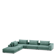 Canapea modulară Lounge Club velora verde marin – colț L dreapta