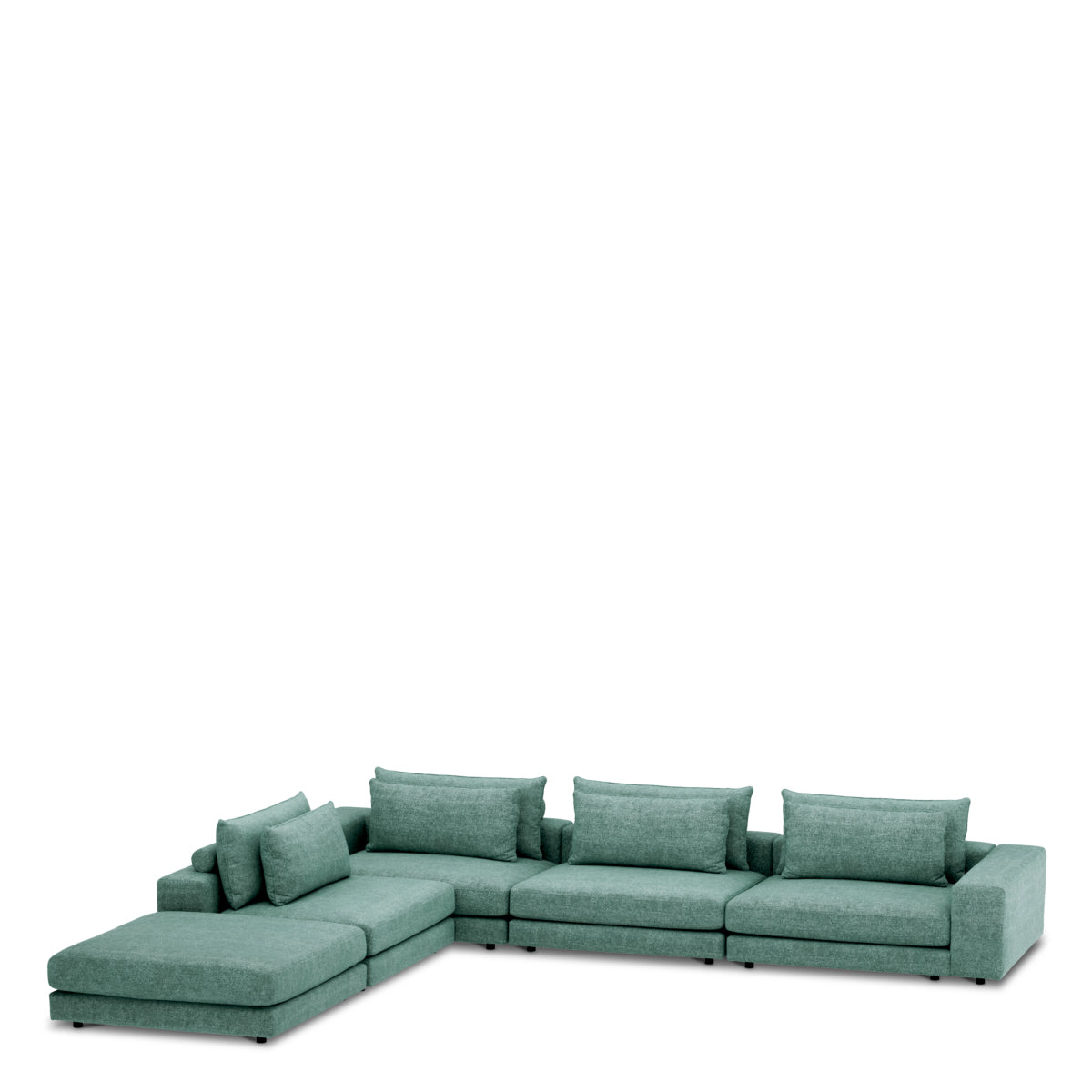 Canapea modulară Lounge Club velora verde marin – colț L dreapta