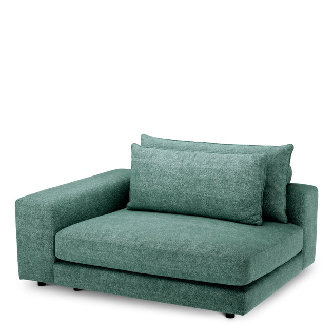 Canapea modulară Lounge Club velora verde marin – colț L stânga