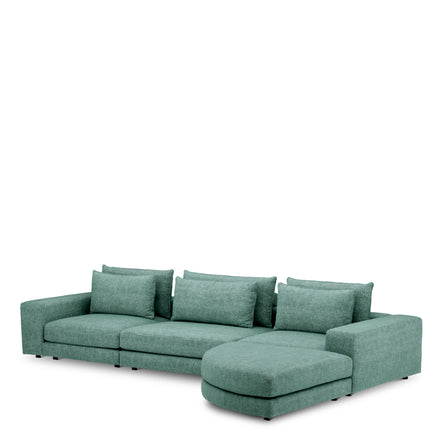 Canapea modulară Lounge Club velora verde marin – colț S stânga
