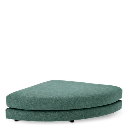 Canapea modulară Lounge Club velora verde marin – taburet semirotund