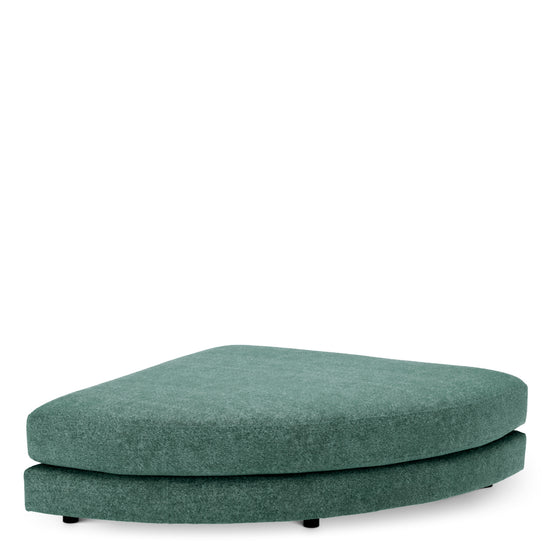 Canapea modulară Lounge Club velora verde marin – taburet semirotund