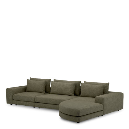 Canapea modulară Lounge Club velora verde mușchi – modul central