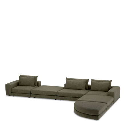 Canapea modulară Lounge Club velora verde mușchi – modul central