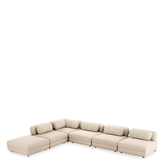 Canapea modulară Paulo scalea nisip, sonata crem – modul central