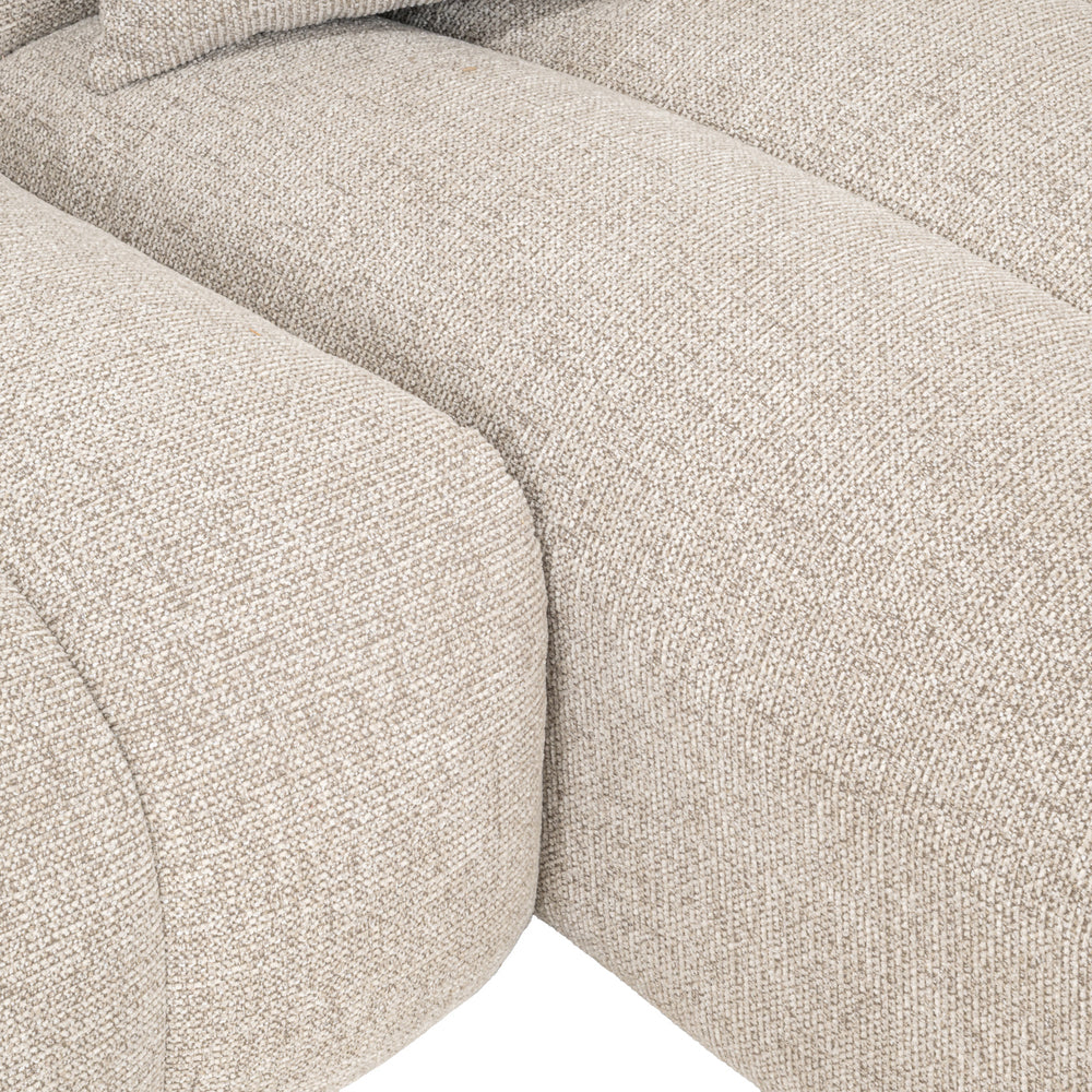 Canapea Novaro, natural fancy, cu șezlong dreapta