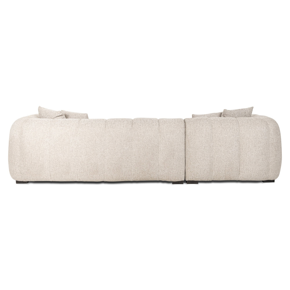 Canapea Novaro, natural fancy, cu șezlong stânga