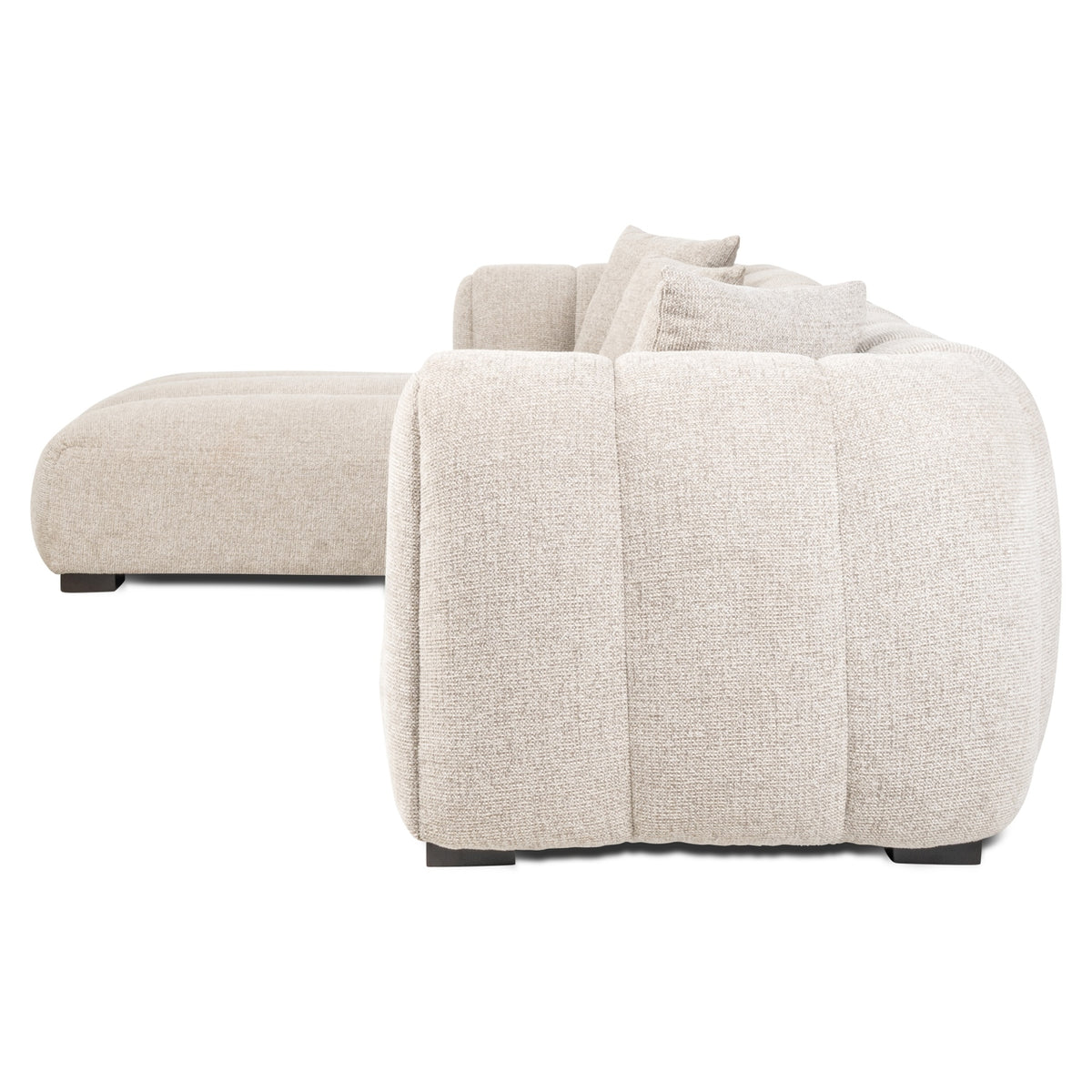 Canapea Novaro, natural fancy, cu șezlong stânga